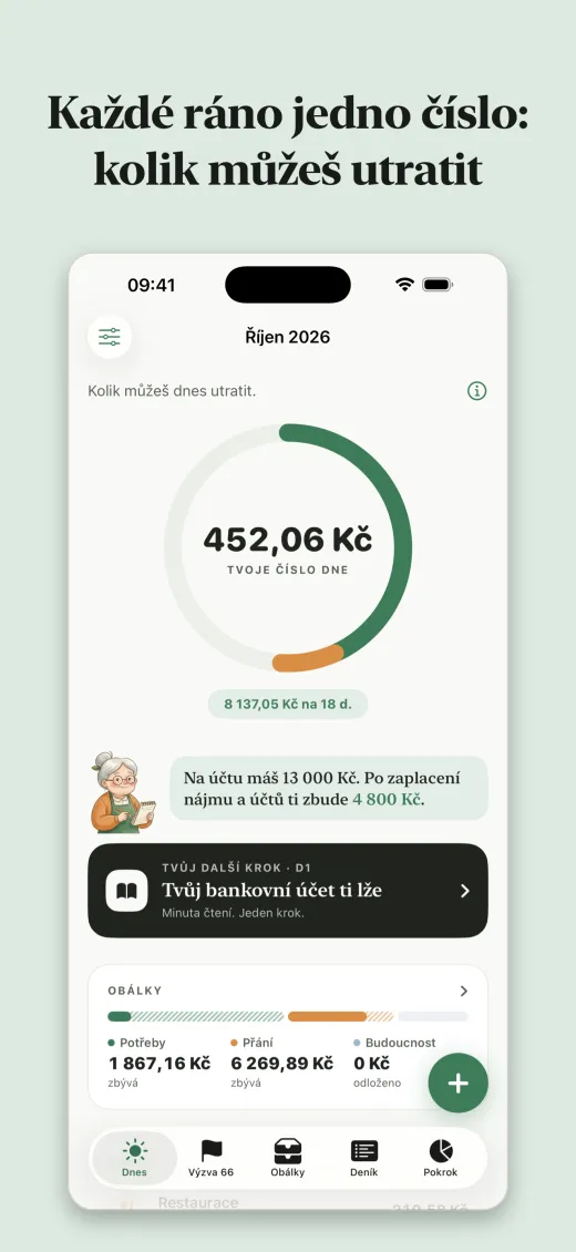 Každé ráno jedno číslo: kolik můžeš utratit