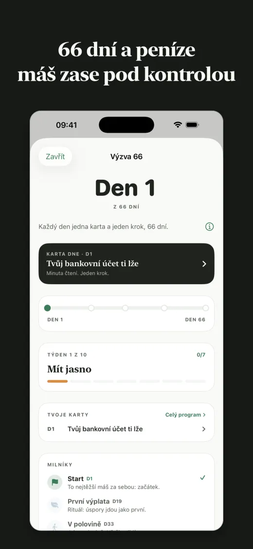 66 dní a peníze máš zase pod kontrolou