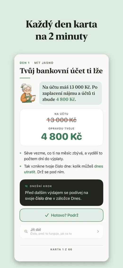 Každý den karta na 2 minuty