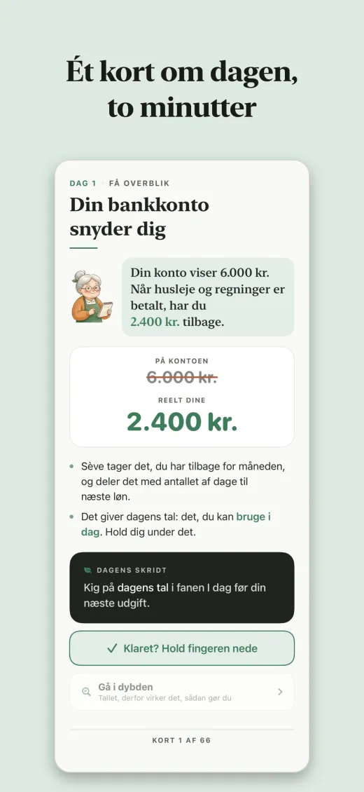 Ét kort om dagen, to minutter