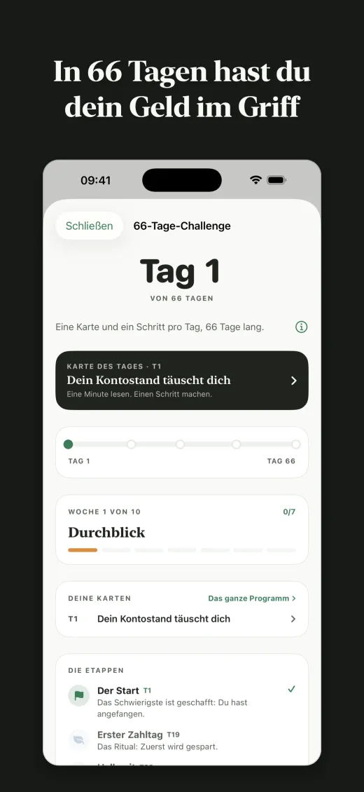 In 66 Tagen hast du dein Geld im Griff