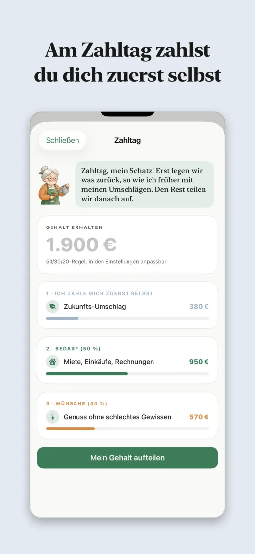 Am Zahltag zahlst du dich zuerst selbst