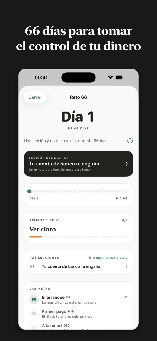 66 días para tomar el control de tu dinero