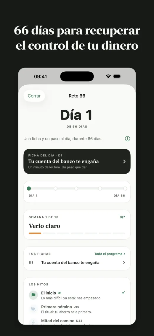 66 días para recuperar el control de tu dinero