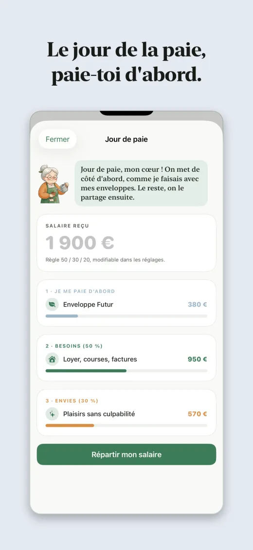 Le jour de la paie, paie-toi d'abord.