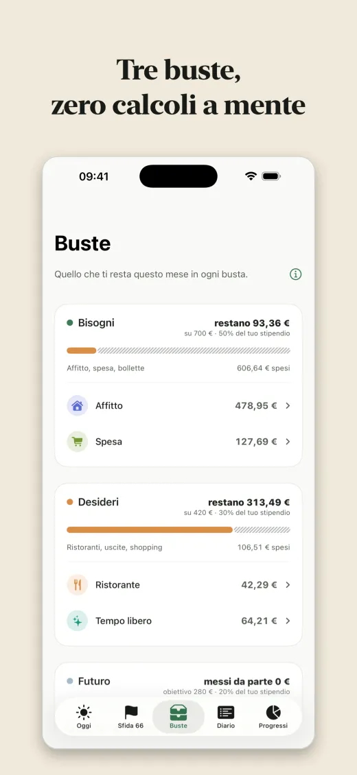 Tre buste, zero calcoli a mente