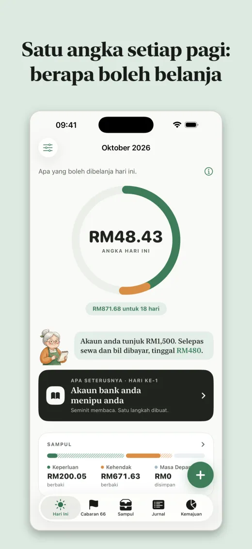 Satu angka setiap pagi: berapa boleh belanja