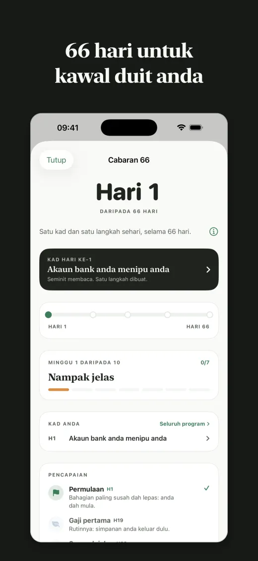 66 hari untuk kawal duit anda