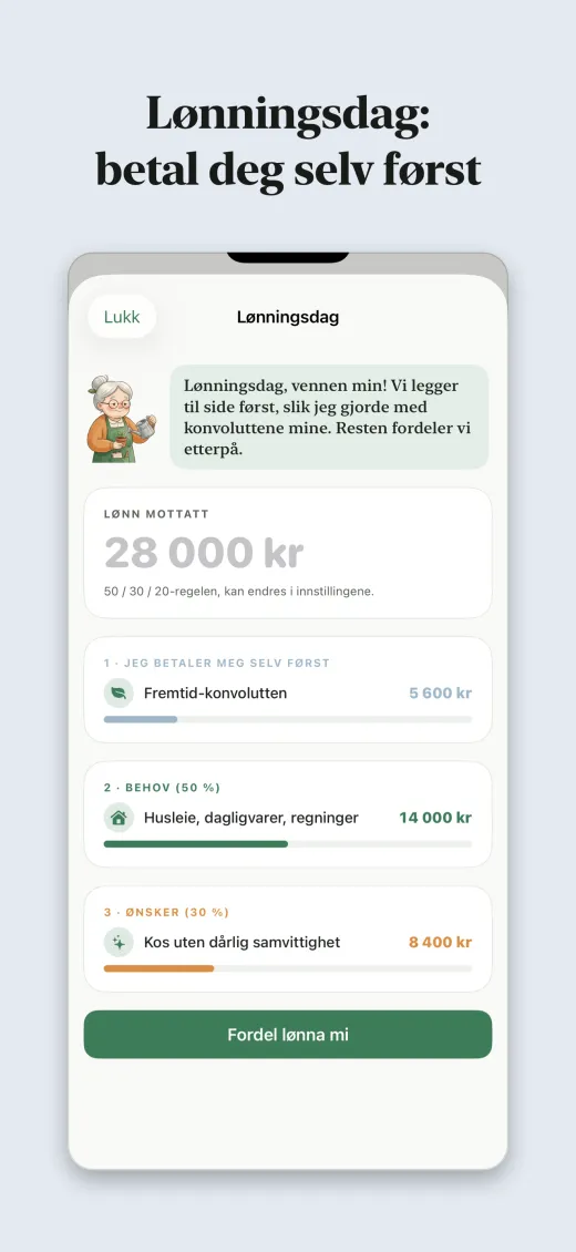 Lønningsdag: betal deg selv først