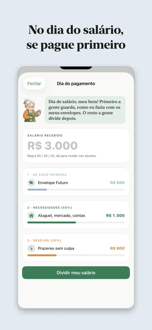 No dia do salário, se pague primeiro