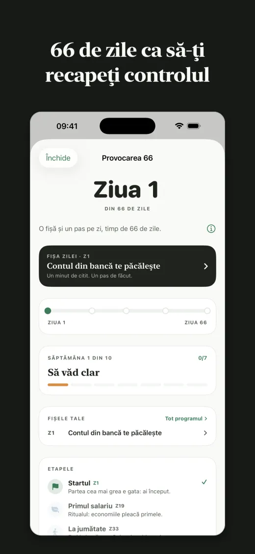 66 de zile ca să-ți recapeți controlul