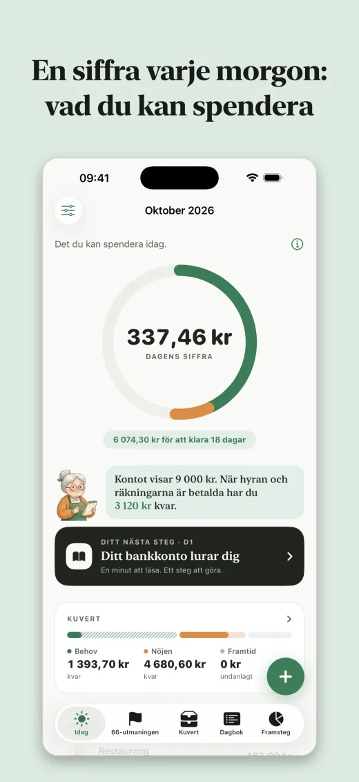 En siffra varje morgon: vad du kan spendera