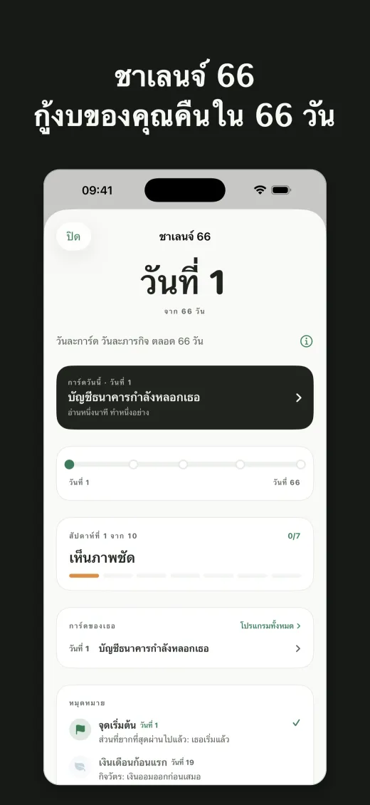 ชาเลนจ์ 66 กู้งบของคุณคืนใน 66 วัน