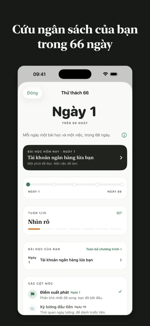 Cứu ngân sách của bạn trong 66 ngày